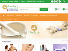 Tablet Screenshot of farmaciaflordelis.com.br